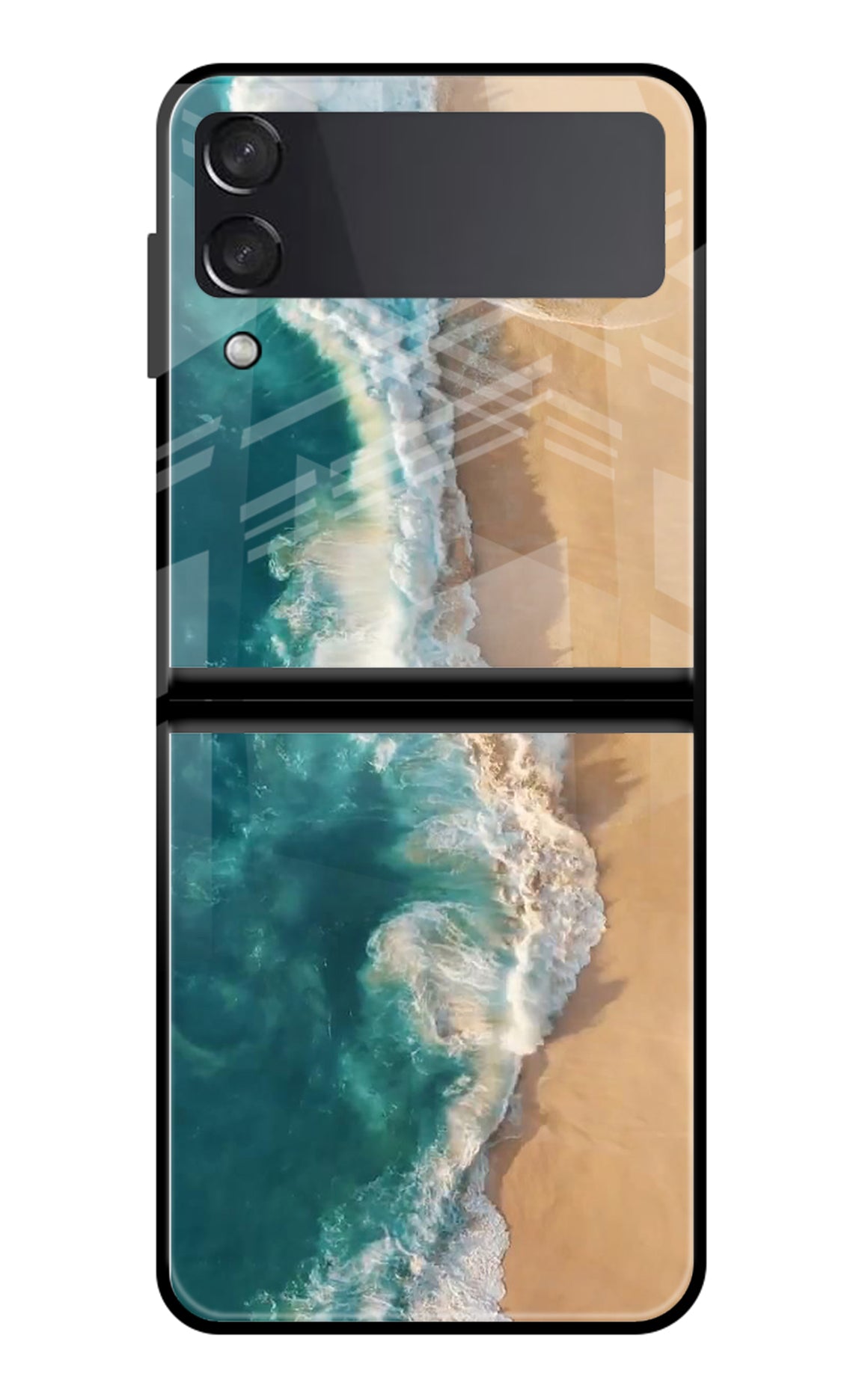 Ocean Beach Samsung Galaxy Z Flip3 Glass Case