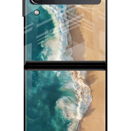 Ocean Beach Samsung Galaxy Z Flip3 Glass Case