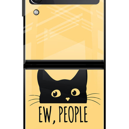 Ew People Catitude Samsung Galaxy Z Flip3 Glass Case