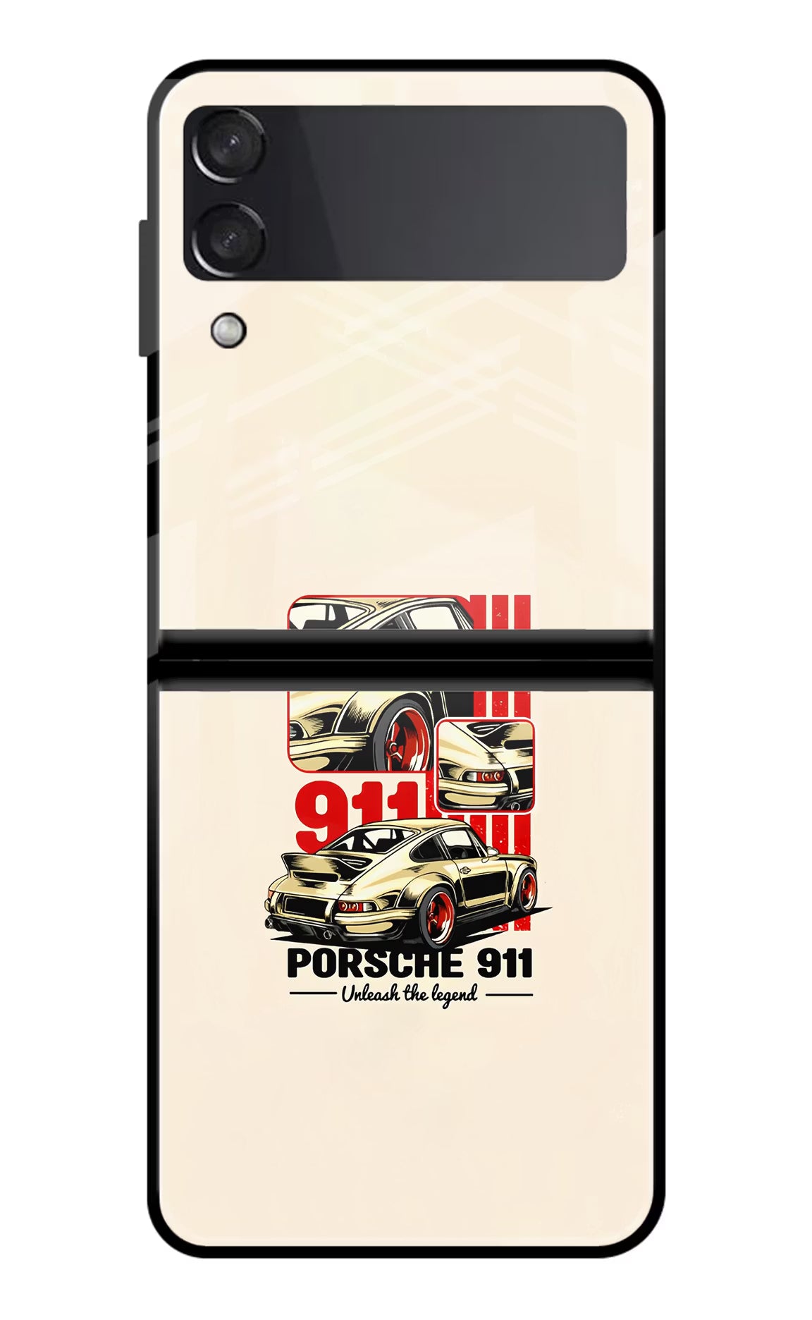 Classic Porsche 911 Samsung Galaxy Z Flip3 Glass Case