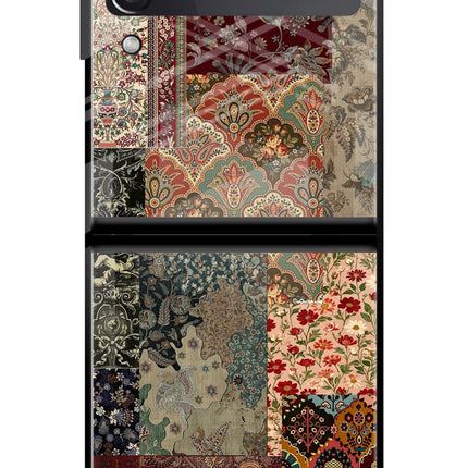Desi Print Samsung Galaxy Z Flip3 Glass Case