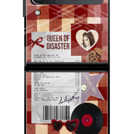 Queen of Disaster Samsung Galaxy Z Flip3 Glass Case