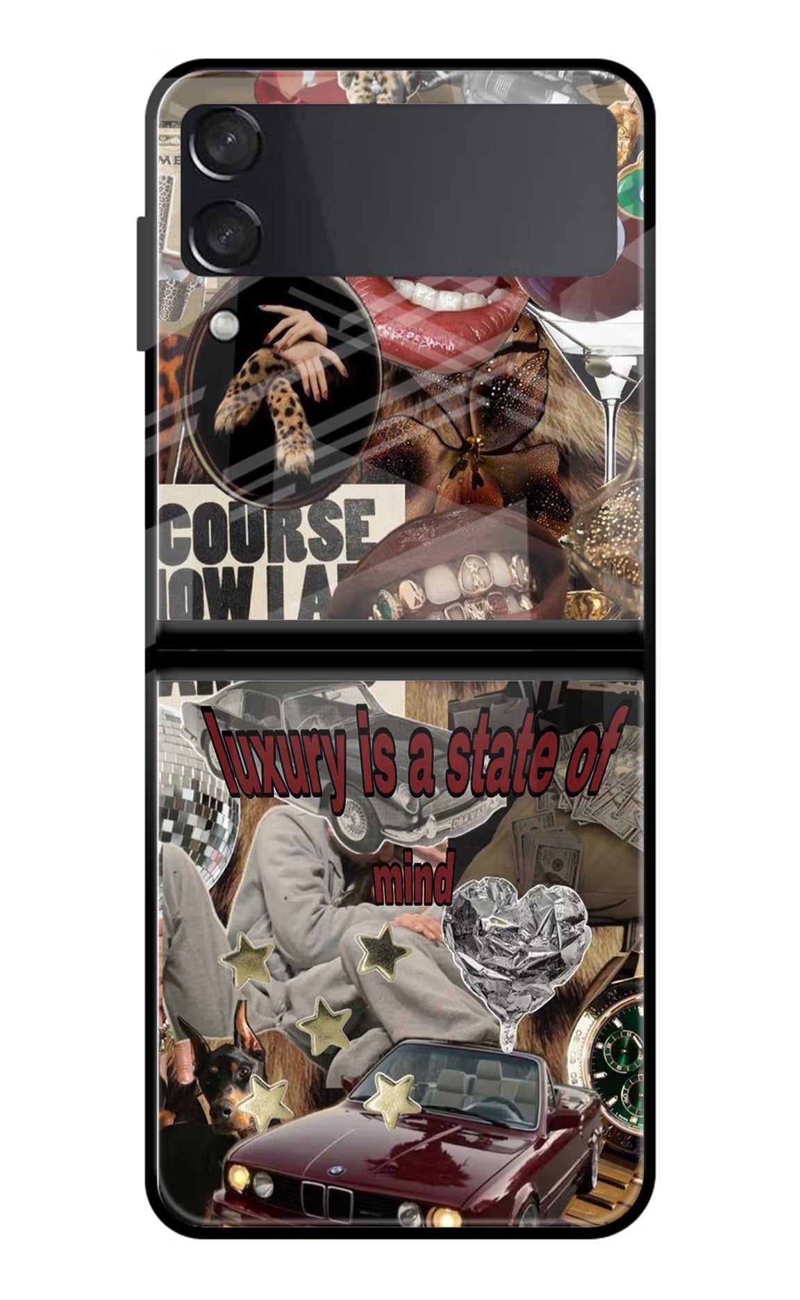 Luxury Samsung Galaxy Z Flip3 Glass Case