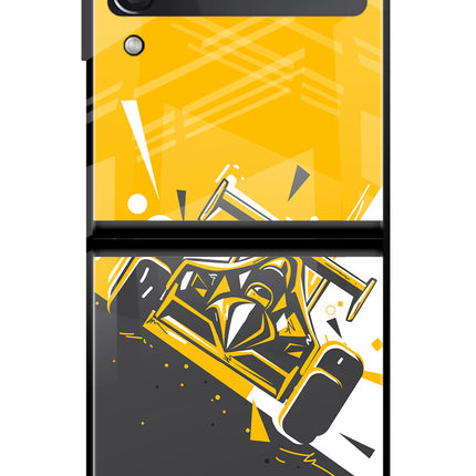 Track King Samsung Galaxy Z Flip3 Glass Case