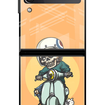 Undead Biker Samsung Galaxy Z Flip3 Glass Case