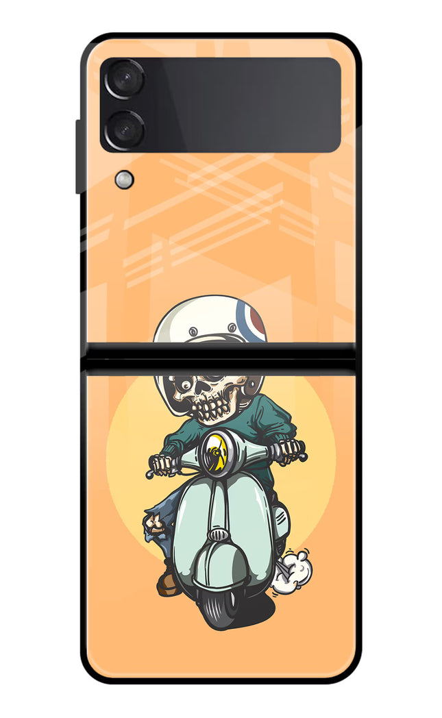 Undead Biker Samsung Galaxy Z Flip3 Glass Case