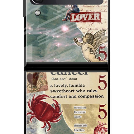 Cancer Zodiac Samsung Galaxy Z Flip3 Glass Case