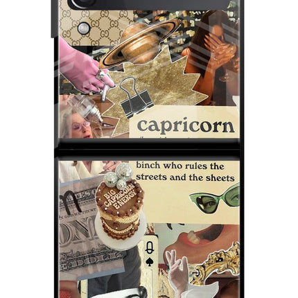 Capricorn Zodiac Samsung Galaxy Z Flip3 Glass Case