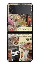 Capricorn Zodiac Samsung Galaxy Z Flip3 Glass Case