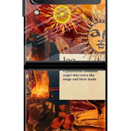 Leo Zodiac Samsung Galaxy Z Flip3 Glass Case