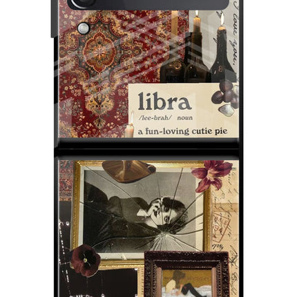 Libra Zodiac Samsung Galaxy Z Flip3 Glass Case