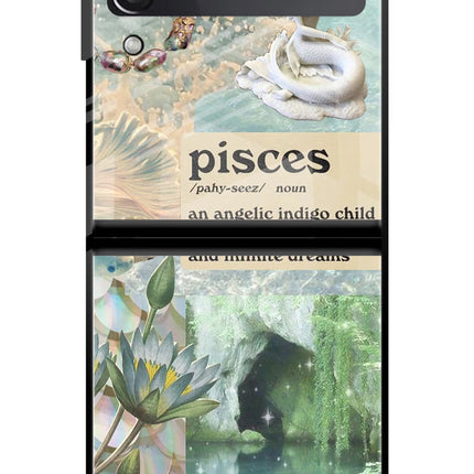 Pisces Zodiac Samsung Galaxy Z Flip3 Glass Case