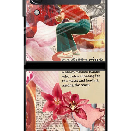 Sagittarius Zodiac Samsung Galaxy Z Flip3 Glass Case