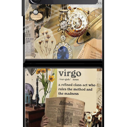 Virgo Zodiac Samsung Galaxy Z Flip3 Glass Case