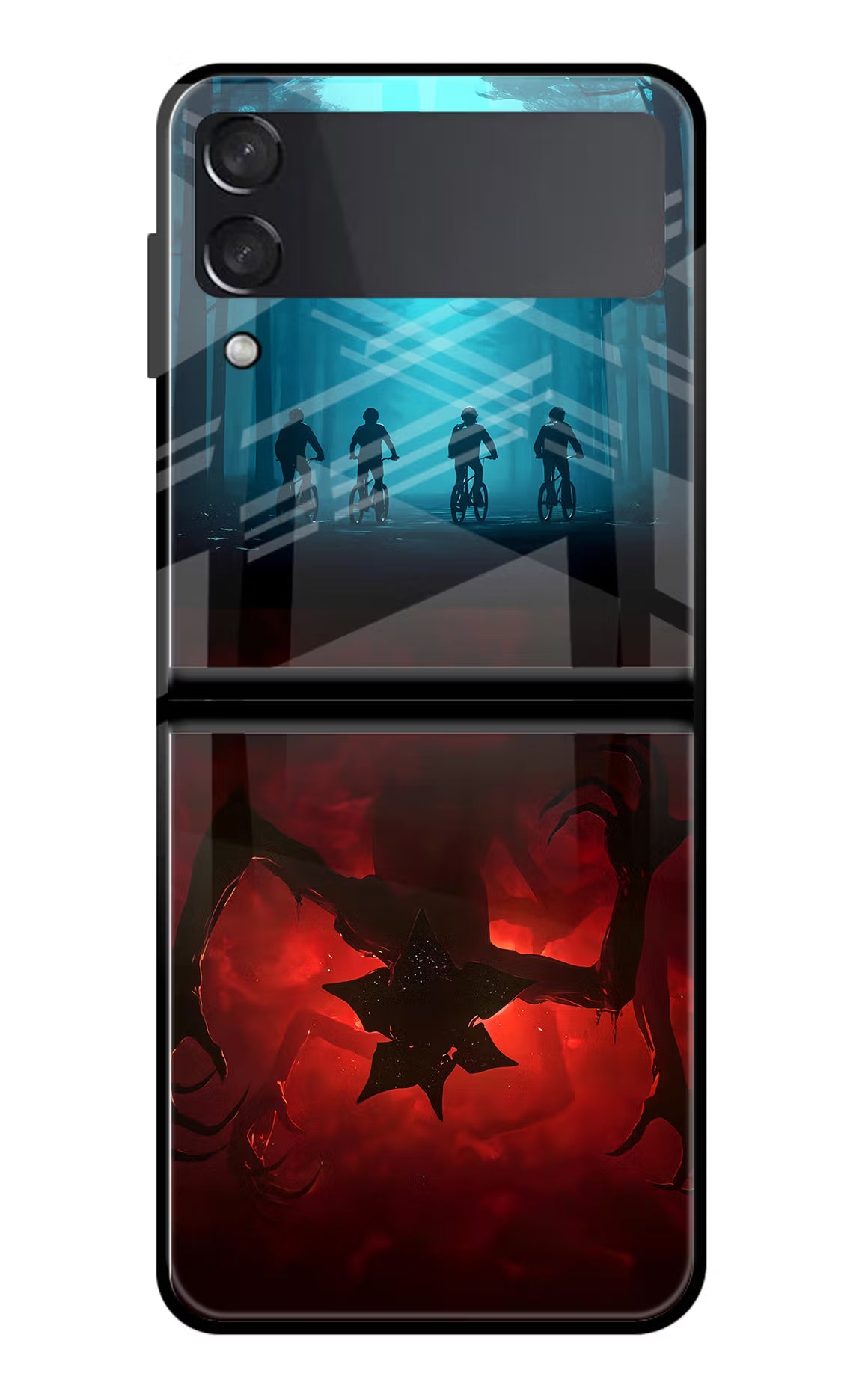 Ordinary Things Downside Up Samsung Galaxy Z Flip3 Glass Case Back Cover by Casekaro