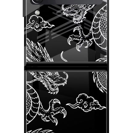 Twin Dragons Samsung Galaxy Z Flip3 Glass Case