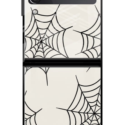 Spider Web Samsung Galaxy Z Flip3 Glass Case