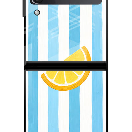 Summer Lemon Samsung Galaxy Z Flip3 Glass Case