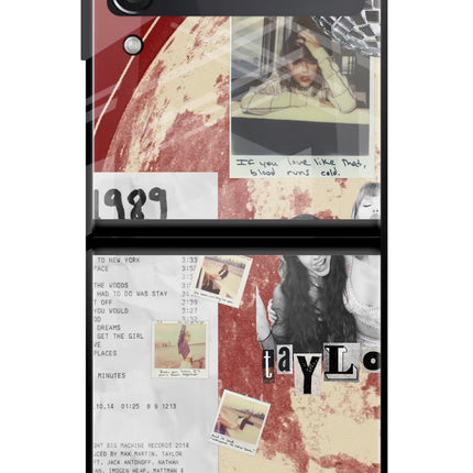 Taylor Swift Samsung Galaxy Z Flip3 Glass Case