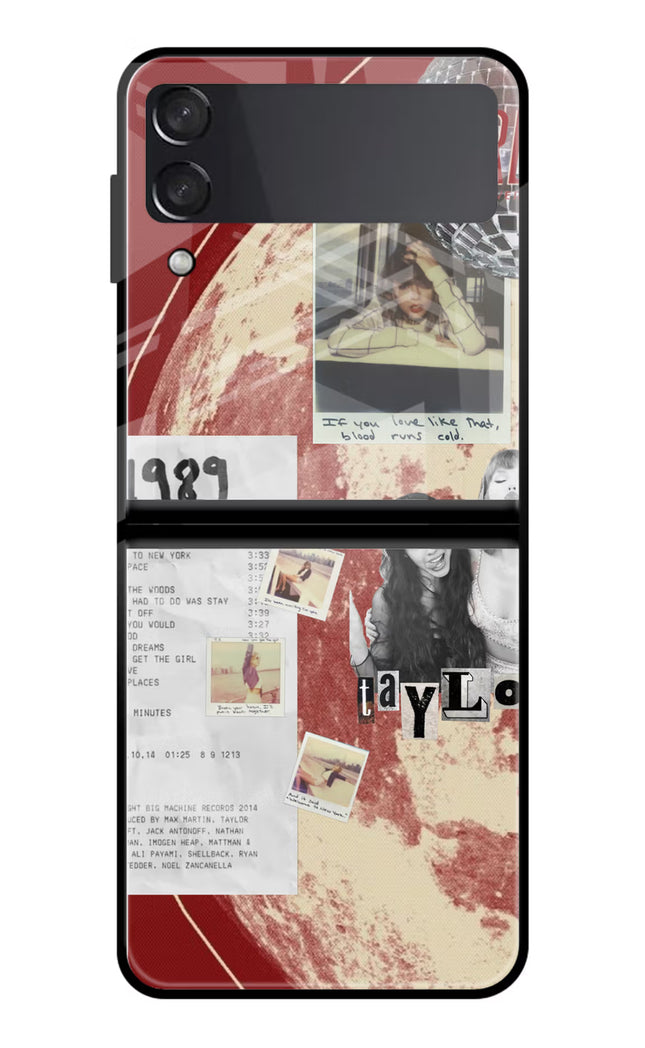 Taylor Swift Samsung Galaxy Z Flip3 Glass Case
