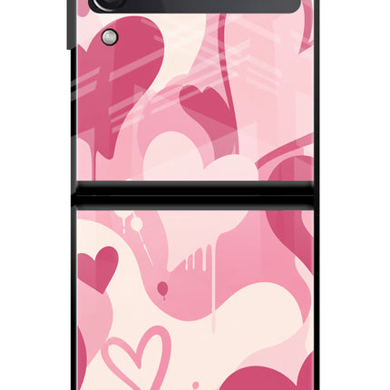 Hearty case Samsung Galaxy Z Flip3 Glass Case