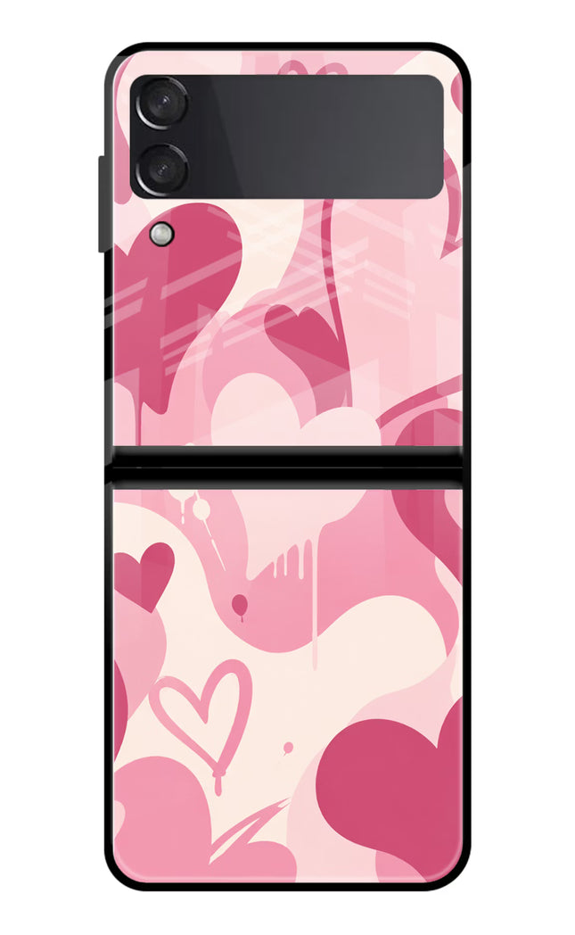 Hearty case Samsung Galaxy Z Flip3 Glass Case