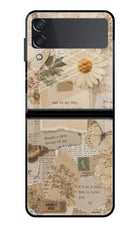 Vintage case Samsung Galaxy Z Flip3 Glass Case