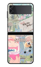 Studio Ghibli Samsung Galaxy Z Flip3 Glass Case