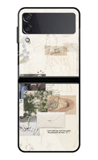 Soft Aesthetic Samsung Galaxy Z Flip3 Glass Case