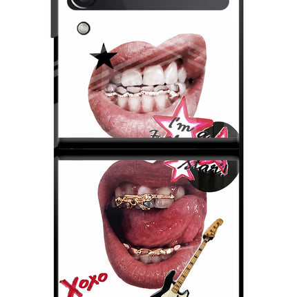 Rockstar Samsung Galaxy Z Flip3 Glass Case