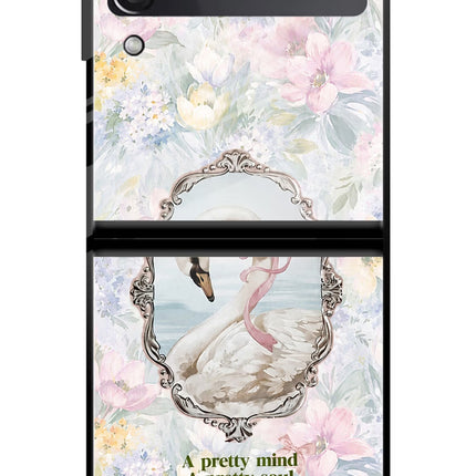 Pretty Mind Pretty Soul Samsung Galaxy Z Flip3 Glass Case
