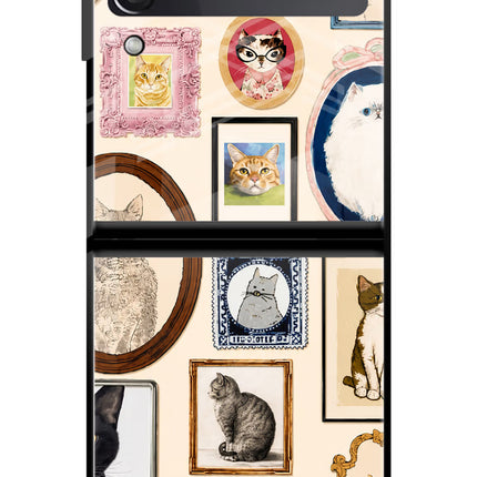 Mirror Cats Samsung Galaxy Z Flip3 Glass Case
