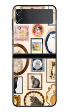 Mirror Cats Samsung Galaxy Z Flip3 Glass Case