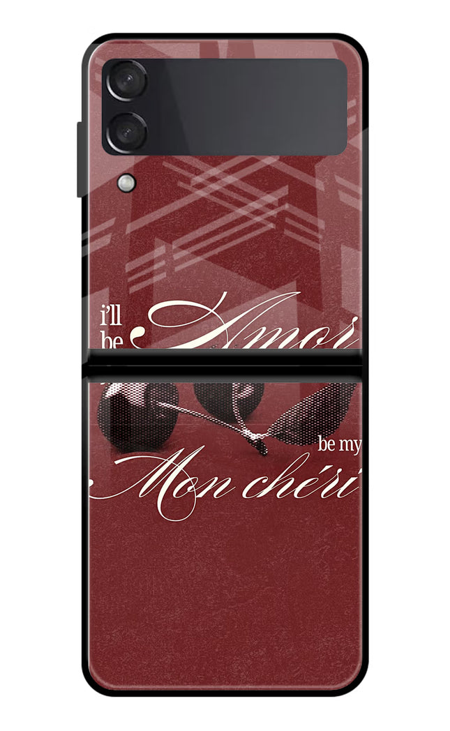 Velvet Cherry Samsung Galaxy Z Flip3 Glass Case