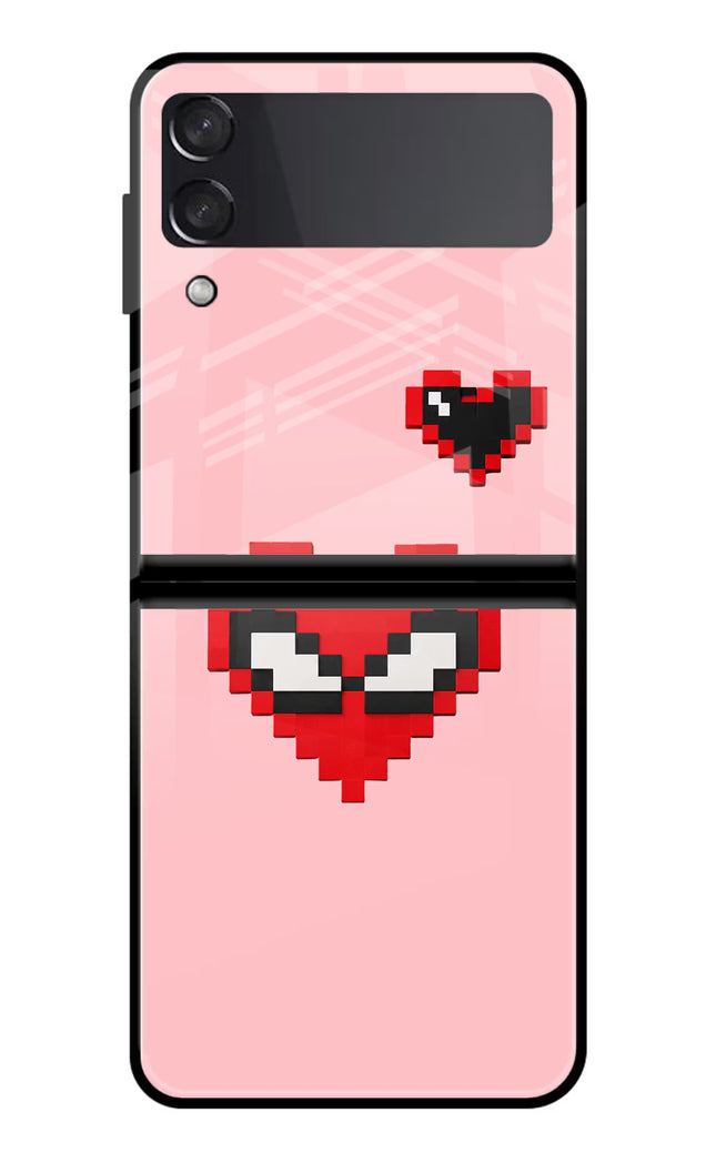 Gwen Heart Samsung Galaxy Z Flip3 Glass Case