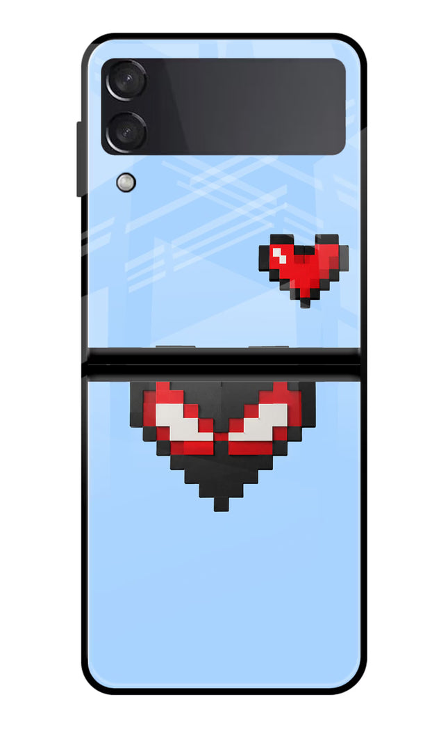 Peter Heart Samsung Galaxy Z Flip3 Glass Case