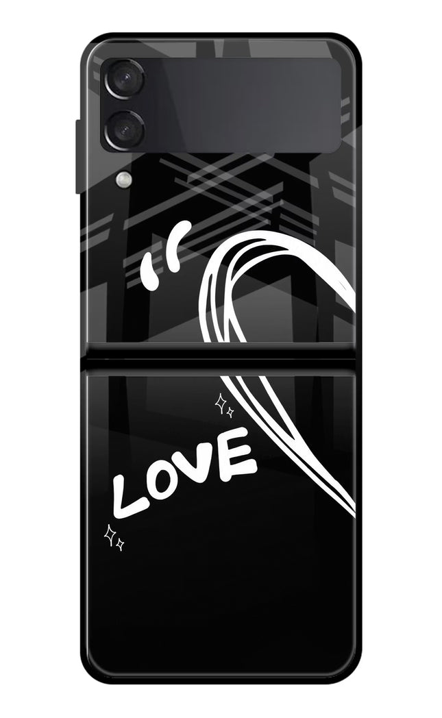 Love Line Samsung Galaxy Z Flip3 Glass Case