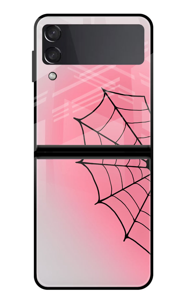 Pink Web Samsung Galaxy Z Flip3 Glass Case