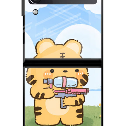 Tiger Treat Samsung Galaxy Z Flip3 Glass Case