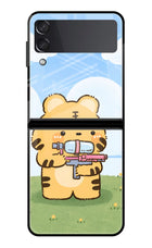 Tiger Treat Samsung Galaxy Z Flip3 Glass Case