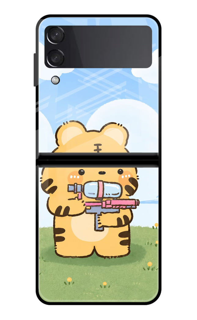 Tiger Treat Samsung Galaxy Z Flip3 Glass Case