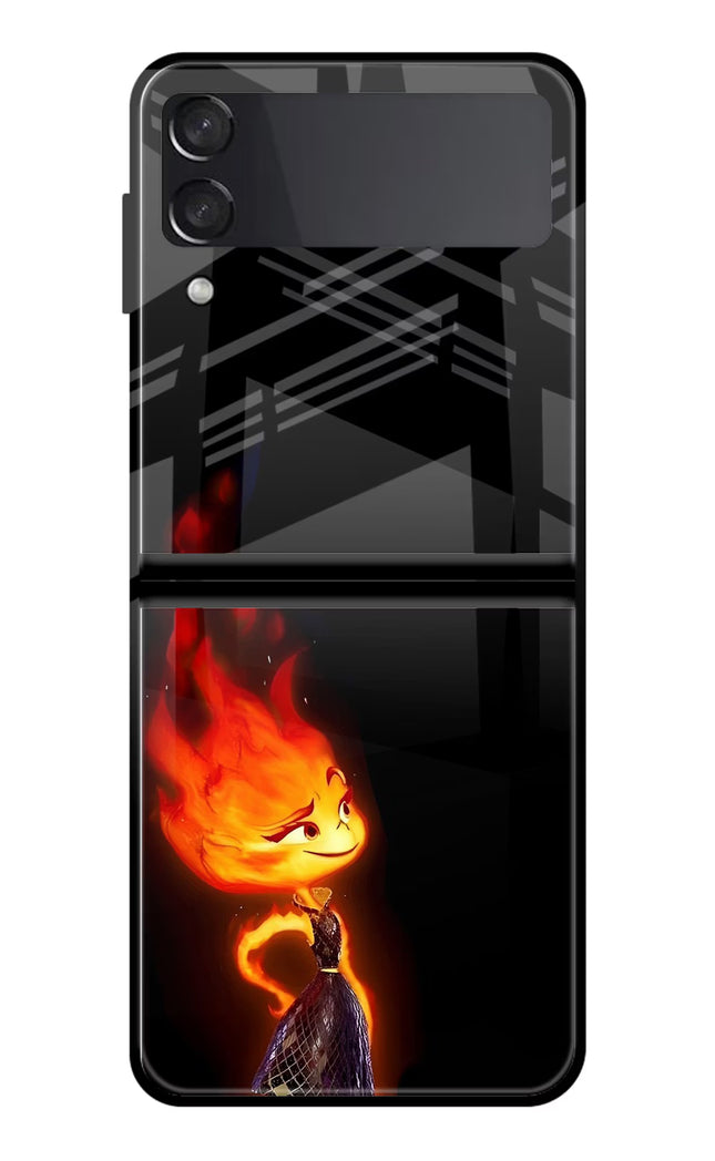 Ember Flame Samsung Galaxy Z Flip3 Glass Case