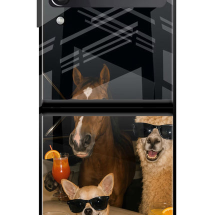 Party Squad Samsung Galaxy Z Flip3 Glass Case