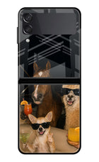 Party Squad Samsung Galaxy Z Flip3 Glass Case