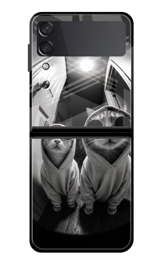 Hood Cats Samsung Galaxy Z Flip3 Glass Case