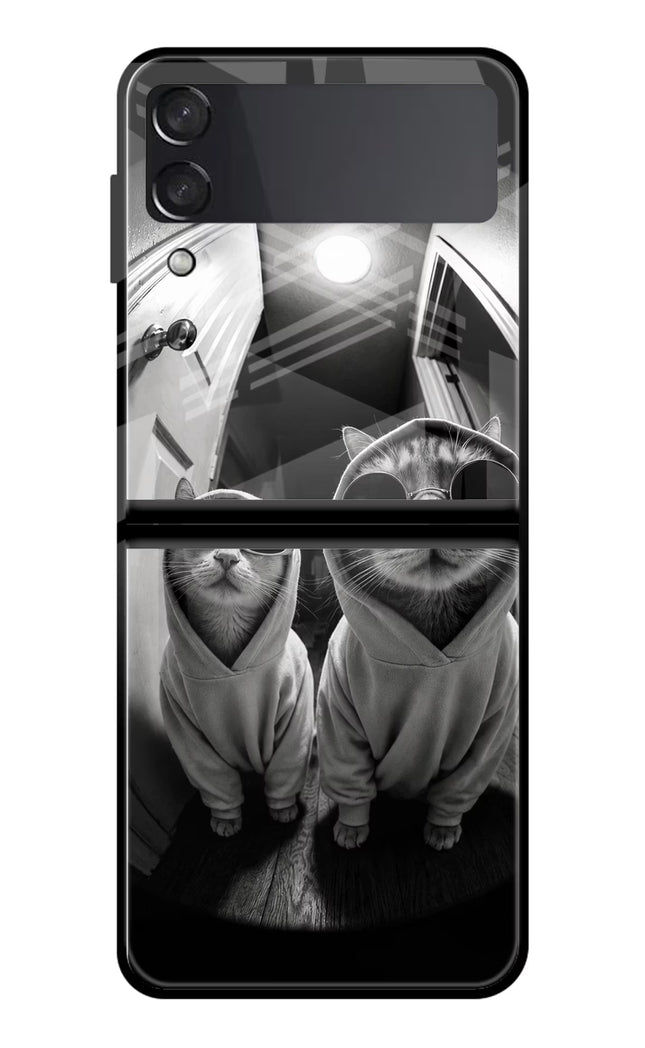 Hood Cats Samsung Galaxy Z Flip3 Glass Case