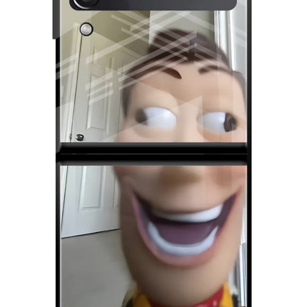 Side Eye Woody Samsung Galaxy Z Flip3 Glass Case