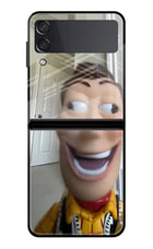Side Eye Woody Samsung Galaxy Z Flip3 Glass Case