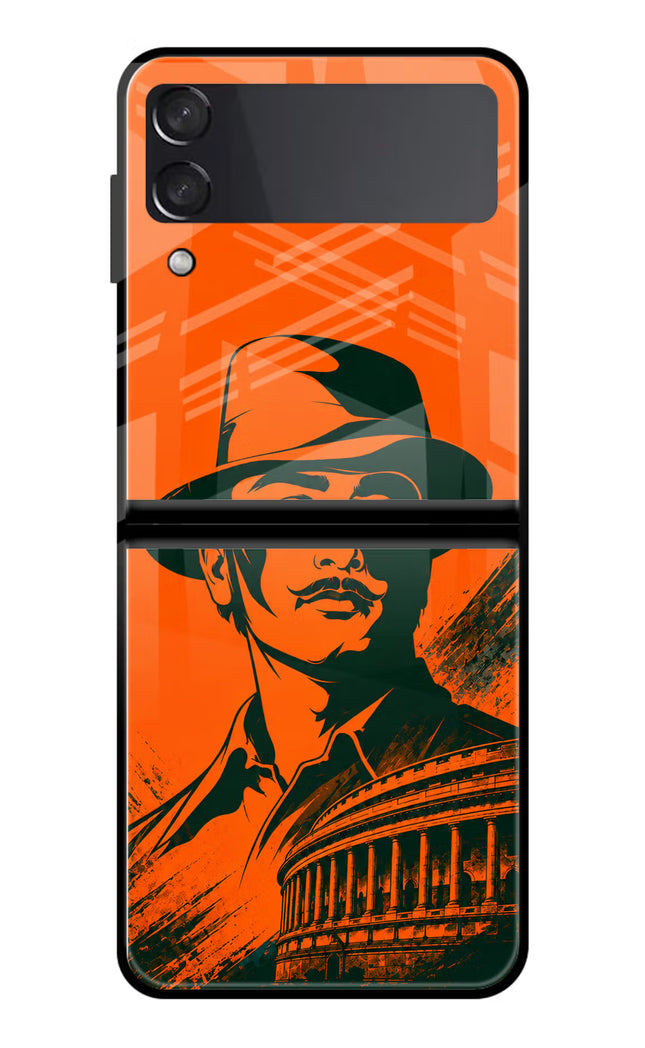 Bhagat Singh Legacy Samsung Galaxy Z Flip3 Glass Case