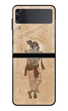 Krishna Samsung Galaxy Z Flip3 Glass Case Back Cover by Casekaro